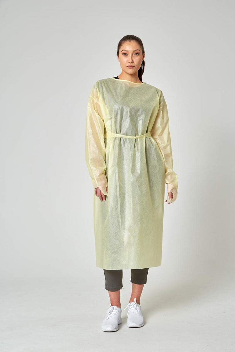 Disposable Level 1 Medical (Non-Sterile) Isolation Gown with Thumbholes